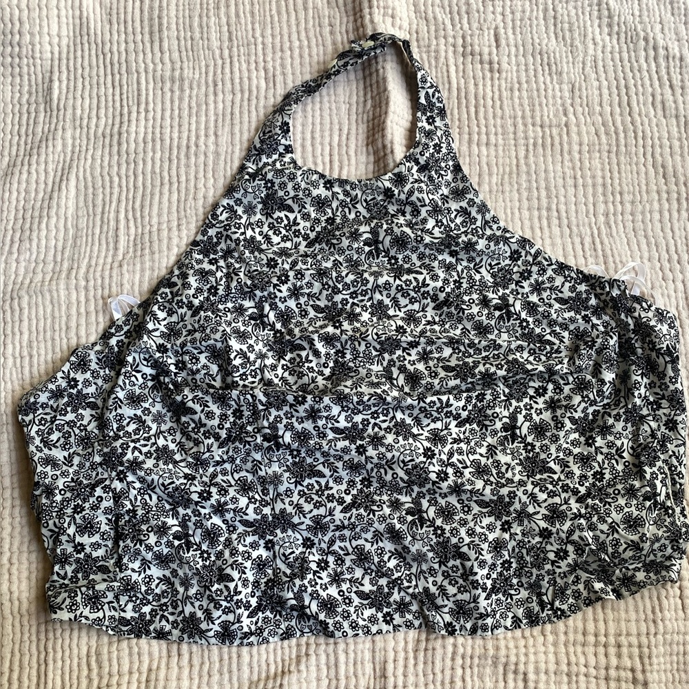 Ann Taylor Floral Cotton Halter Top - Size 12